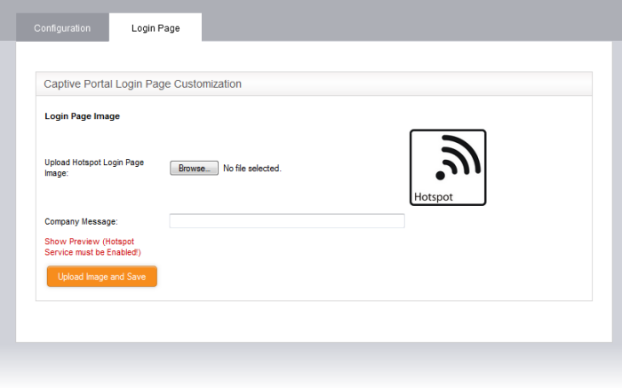 login page hotspot