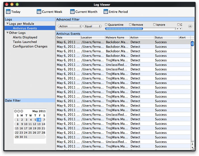 Antivirus Scan Report,Antivirus Events Log, Antivirus Scan | Comodo ...