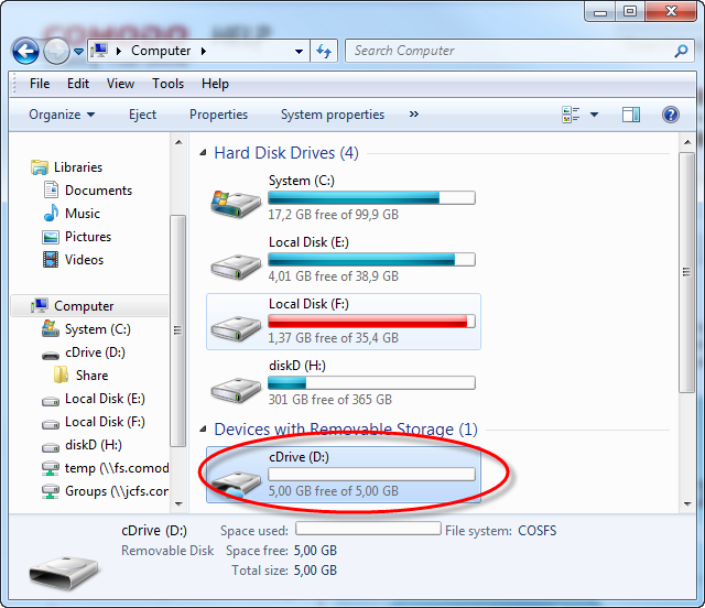 Mounting your Online Storage Space as a Virtual Drive