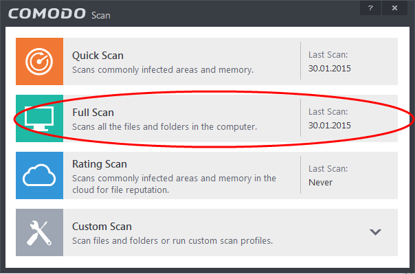 Run a Full Computer Scan, Scan My PC, Scan, Virus Removal | Security