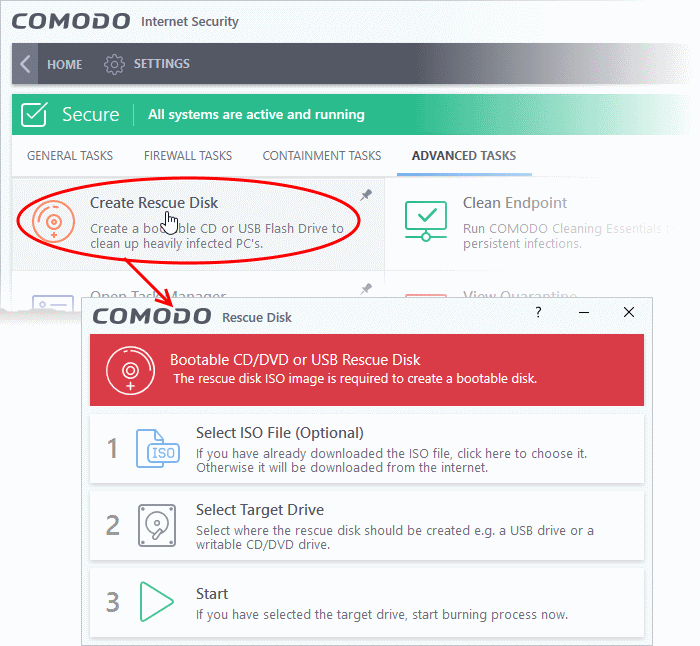 Comodo rescue disk download upload filezilla slow