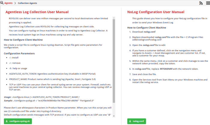 Agentless Log Collection Comodo Managed Security Service Provider Platform Comodo