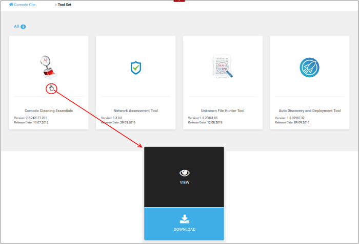 Tool Set, Support Ticketing System, Comodo Support Web Page | Comodo ...