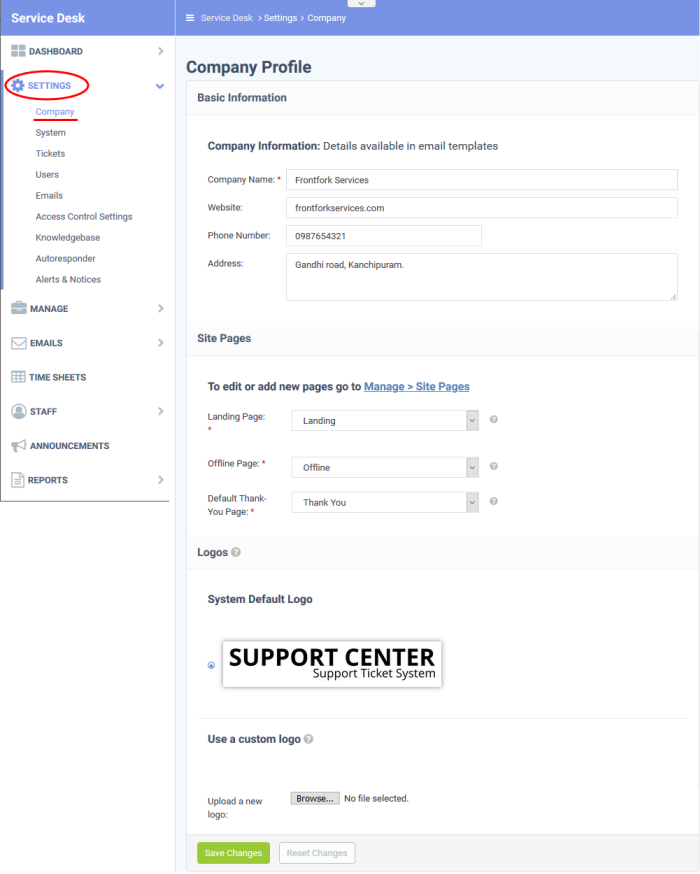 How to Set Up an Account and Profile in the Support Center