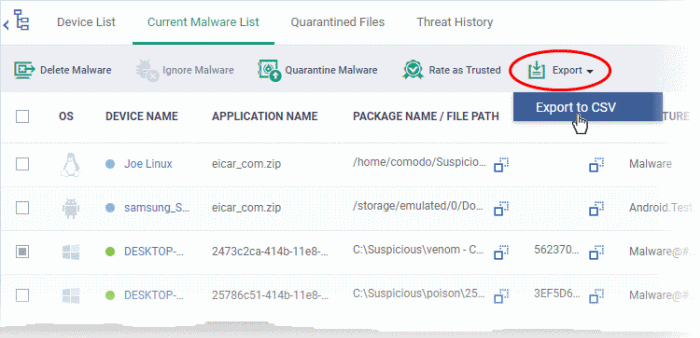 where is malwarebytes free quarantine folder located