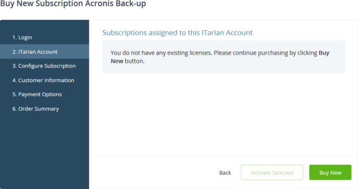 checking acronis activation
