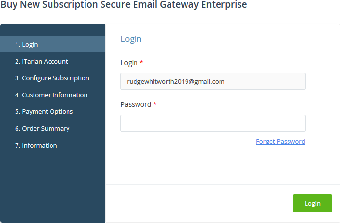 Add Comodo Secure Email Gateway Enterprise Online Help Desk