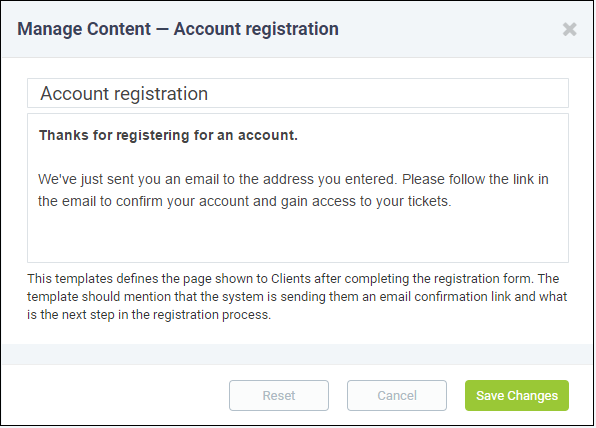 Access Control Settings Ticket Support System Itarian Service