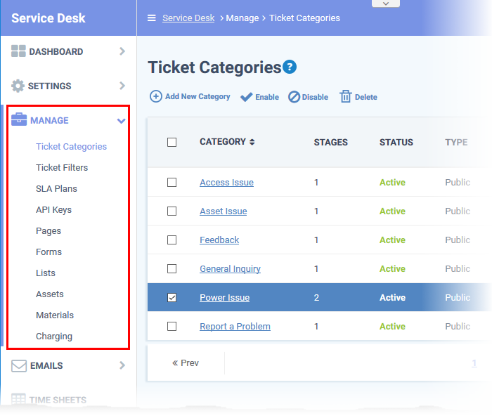 Manage Service Desk Components Service Desk Software Itarian